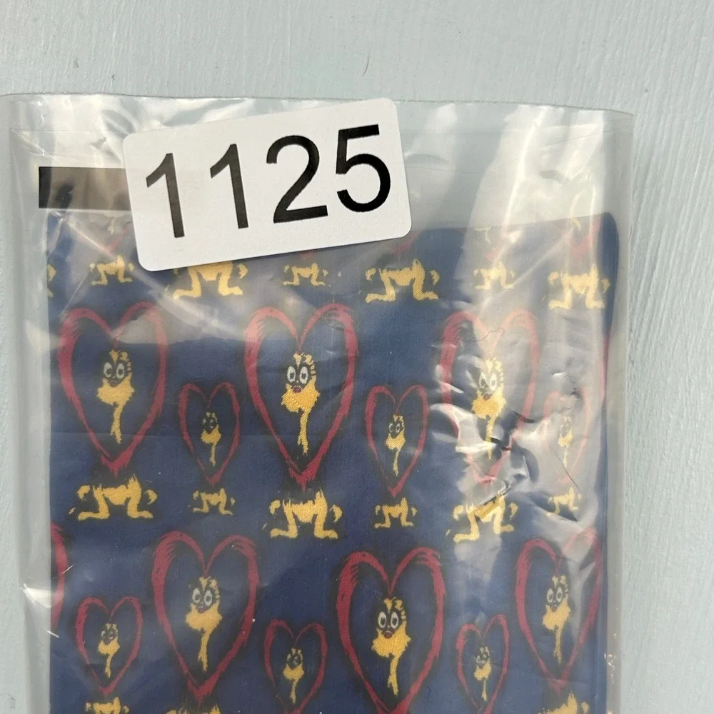 Vintage 1996 Dr Seuss If I Ran The Zoo Silk Tie Blue Red Heart Esprit Men Access